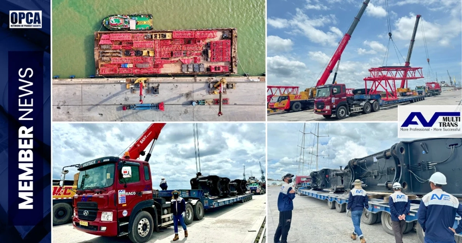 AVT Multi Modal Transport Moves 1250-Ton Crane to Singapore