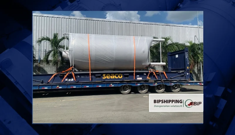 BIP Shipping Exports Salt Buffer Tanks to Long Beach, USA