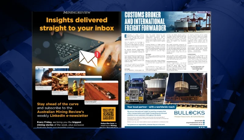 Bullocks Freightmasters International Featured in The Australian Mining Review