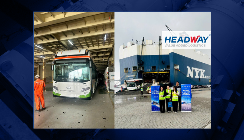 Headway Completes RoRo Bus Delivery at Laem Chabang Port