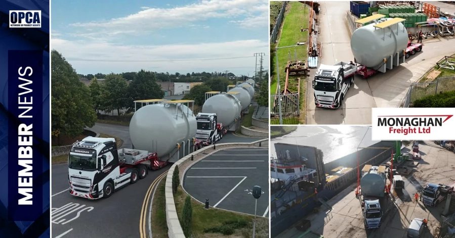 Monaghan Freight Delivers Six Oversized Acid Tanks to Norway