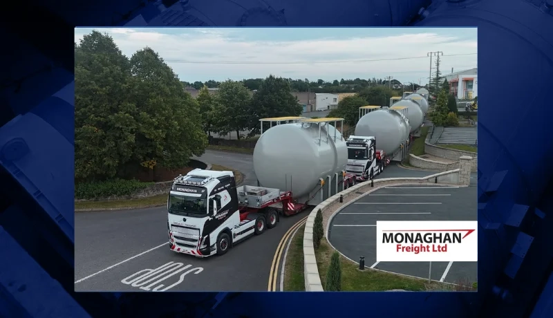 Monaghan Freight Delivers Six Oversized Acid Tanks to Norway