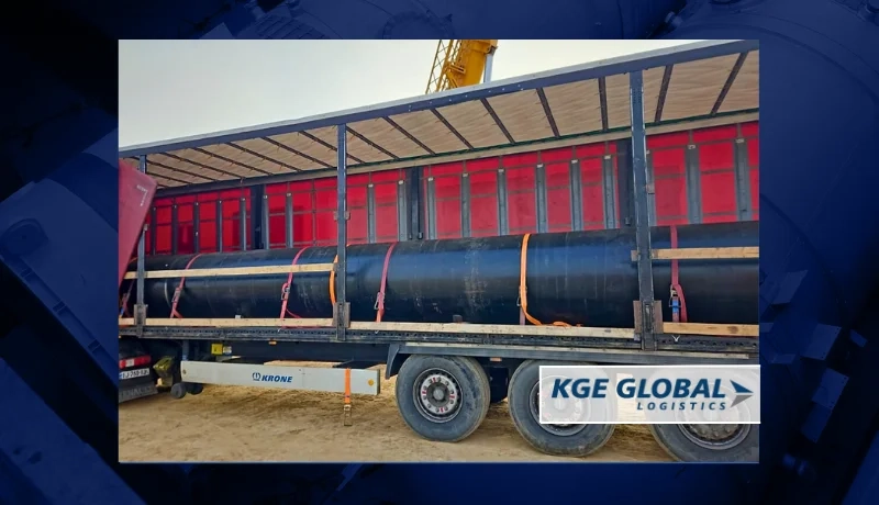 KGE Global Logistics Successfully Delivers Pipes to Kazakhstan