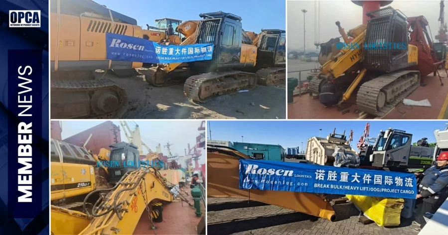 Rosen Logistics Ships Heavy Excavators to Libya