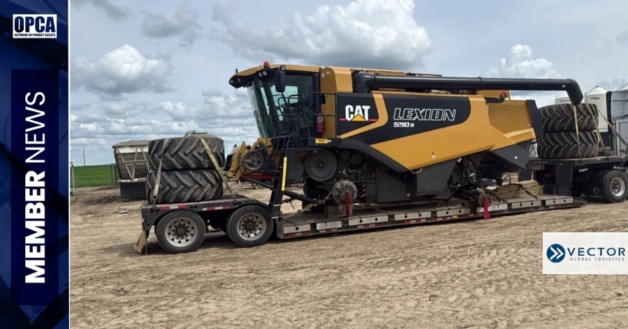 Vector Global Logistics Delivers Oversized Combine Harvester to Germany