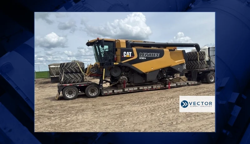 Vector Global Logistics Delivers Oversized Combine Harvester to Germany